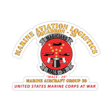 Load image into Gallery viewer, Kiss-Cut Stickers - USMC - Marine Aviation Logistics Squadron 39 - MALS 39 - Magicians