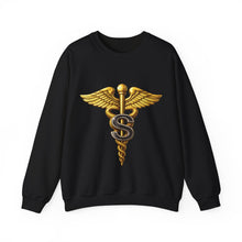 Load image into Gallery viewer, Crewneck Sweatshirt - Army Medical Specialist Corps Branch Insignia - 3D - Enhanced