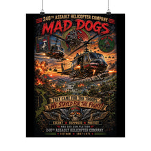 Load image into Gallery viewer, Matte Poster - 240th Assault Helicopter Company - Vietnam - Hot LZ