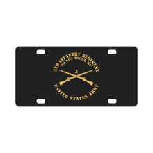 Load image into Gallery viewer, Army - 2nd Infantry Regiment Branch - Do Not Touch Me - US Army X 300 Classic License Plate