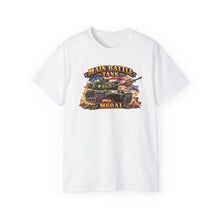 Load image into Gallery viewer, Unisex Ultra Cotton Tee - Army - Main Battle Tank - M60A1 w Fire- Right Face - 3D - Enhanced