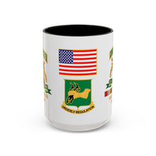 Load image into Gallery viewer, Accent Mug - Army - Sentry Dog - 212th Military Police Company - 720th MP Bn w VN Svc Ribbons