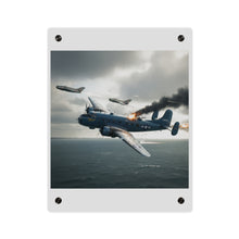 Load image into Gallery viewer, Acrylic Wall Art Panel - April 8, 1950, Baltic Sea - Latvia Soviet fighters shot down a U.S. Navy PB4Y-2 - Liberator - Cold War