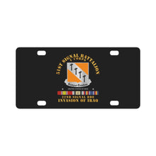 Load image into Gallery viewer, Army - 51st Signal Battalion - Invasion of Iraq Classic License Plate
