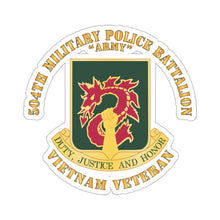 Load image into Gallery viewer, Kiss-Cut Stickers - DUI - 504th Military Police Battalion wo SVC Ribbon X 300