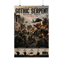 Load image into Gallery viewer, Matte Poster - Mogsdishu Somolia - Operation Gothic Serpent