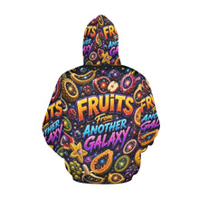Load image into Gallery viewer, AOP Hoodie - Fruits from another galaxy Men's All Over Print Hoodie (USA Size) (Model H13)