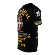 Load image into Gallery viewer, All Over Printing (AOP) - Army - 2nd Medical Battalion - 2nd Infantry Div - SSI wo DUI - Camp Casey Korea - Tong Du Chon - 1974 - 1975