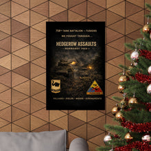 Load image into Gallery viewer, Matte Poster - Hedgerow assault in Normandy, 1944 - Shirt - Back