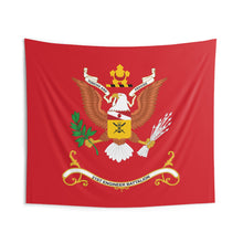 Load image into Gallery viewer, Indoor Wall Tapestries - 21st Engineer Battalion Colors - FORSEE and PROVIDE - Battalion Colors Tapestry