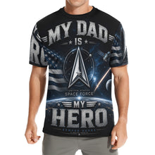 Load image into Gallery viewer, A tribute to space heroes Men's All Over Print Crew Neck T-Shirt