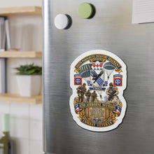 Load image into Gallery viewer, Die-Cut Magnet - Army - Combat Vet w 505th PIR - 82nd Airborne w Campaigns - Soldiers - SSI - 3D - Enhanced