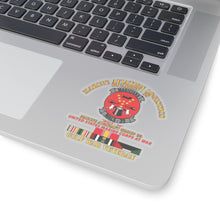 Load image into Gallery viewer, Kiss-Cut Stickers - USMC - Marine Aviation Logistics Squadron 39 - MALS 39 - Magicians - Gulf War Vet w SVC