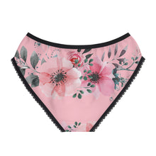 Load image into Gallery viewer, Women's Briefs - Pink Flowers on Pink