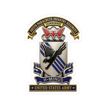 Load image into Gallery viewer, Kiss-Cut Stickers - Army - 505th Parachute Infantry Regiment (PIR) - DUI - United States Army - 3D - Enhanced