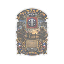 Load image into Gallery viewer, Kiss-Cut Stickers - Army - 82nd Airborne Division - WWII to NOW - All American Division - 3D - Enhanced