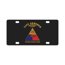 Load image into Gallery viewer, Army - SSI - 21st Armored Division - WWII - US Army X 300 Classic License Plate