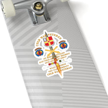 Load image into Gallery viewer, Kiss-Cut Stickers - Cold War Vet - 1st Missile Bn, 81st Artillery 56th Artillery Group - Neu-Ulm Germany - Firing Missile w ARTY Br w COLD SVC X 300