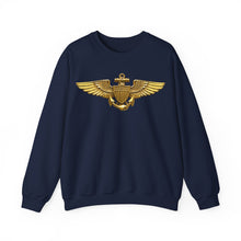 Load image into Gallery viewer, Crewneck Sweatshirt - USCG - Aviator Badge wo txt - 3D - Enhanced