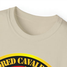 Load image into Gallery viewer, Unisex Ultra Cotton Tee - Army - 2nd Armored Cavalry Regiment DUI - Red White - Operation Desert Storm