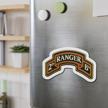 Load image into Gallery viewer, Die-Cut Magnet - Army - 2nd Ranger Battalion - Ranger Scroll - 3D - Enhanced