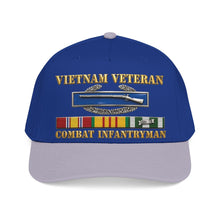 Load image into Gallery viewer, Mid Profile Baseball Cap - Army - Vietnam Veteran - Cbt Infantryman w CIB VN SVC - 3D X 300
