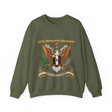 Load image into Gallery viewer, Crewneck Sweatshirt - 60th Infantry Regiment COA with Eagle with Text - 3D - Enhanced X 300