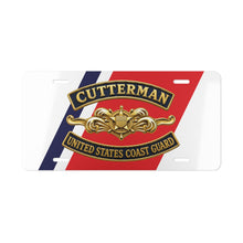 Load image into Gallery viewer, License Plate - USCG - Cutterman - Officer w txt - 3D - Enhanced