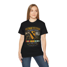 Load image into Gallery viewer, 1st Cavalry Division - The First Team - Vietnam Veteran – The Vietnam Soldier – 1961–1975 – Military Service Tribute T-Shirt