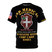 Load image into Gallery viewer, All Over Printing (AOP) - Army - 2nd Medical Battalion - 2nd Infantry Div - SSI wo DUI - Camp Casey Korea - Tong Du Chon