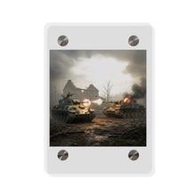 Load image into Gallery viewer, Acrylic Wall Art Panel - M10 Wolverine battles German Panzer Tank WWII