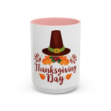 Load image into Gallery viewer, Accent Coffee Mug - Thanksgiving Day - Happy Thanksgiving Day