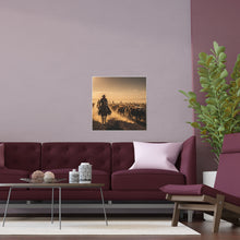 Load image into Gallery viewer, Indoor and Outdoor Silk Posters - Dirty, dusty cattle drive in the Old West
