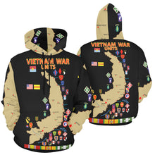 Load image into Gallery viewer, Men's All Over Print Hoodie (USA Size) (Model H13) - Map - Vietnam Units - 3