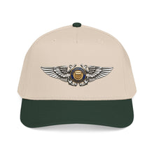 Load image into Gallery viewer, Mid Profile Baseball Cap - USCG - Aviator Badge - Auxiliary wo txt - 3D - Enhanced