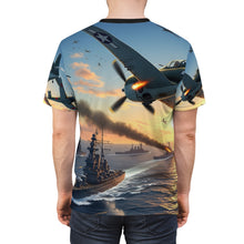 Load image into Gallery viewer, Unisex Tee - AOP - WWII Battle of Midway