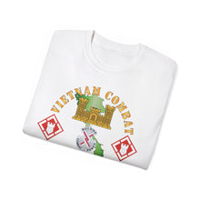 Load image into Gallery viewer, Unisex Ultra Cotton Tee - Vietnam Combat Veteran w 20th Engineer Brigade SSI - Dong Tam X 300