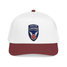 Load image into Gallery viewer, Mid Profile Baseball Cap - 11th Airborne Division w Arctic Tab wo txt - 3D - Enhanced