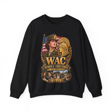 Load image into Gallery viewer, Crewneck Sweatshirt - WAC - Womens Army Corps - WWII - 3D - Enhanced