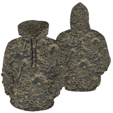 Load image into Gallery viewer, AOP Hoodie - Worn USN Nautical Camouflage Pattern Men's All Over Print Hoodie (USA Size)