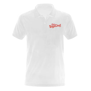 The Sign Chef Men's Polo Shirt (Model T24)