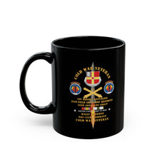 Load image into Gallery viewer, Black Mug (11oz, 15oz) - Cold War Vet - 1st Missile Bn, 81st Artillery 56th Artillery Group - Neu-Ulm Germany - Firing Missile w ARTY Br w COLD SVC X 300
