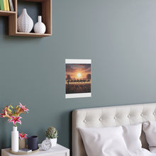 Load image into Gallery viewer, Indoor and Outdoor Silk Posters - 10th Cavalry on Patrol in the sunset w 10th Cav Guidon