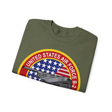 Load image into Gallery viewer, Unisex Heavy Blend Crewneck Sweatshirt - Usaf - B2 - Spirit - Stealth Bomber Wo Txt