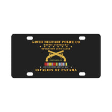 Load image into Gallery viewer, Just Cause - 549th Military Police Co - Ft Davis, CZ w Svc Ribbons Classic License Plate