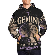 Load image into Gallery viewer, Gemini - Multitasking my personalities Men's All Over Print Hoodie (USA Size)