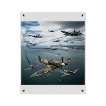 Load image into Gallery viewer, Acrylic Wall Art Panel - British and German aircraft during the Battle of Britain