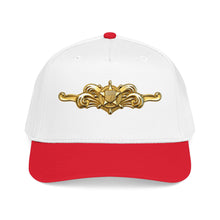Load image into Gallery viewer, Mid Profile Baseball Cap - USCG - Cutterman - Officer wo txt - 3D - Enhanced