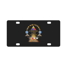 Load image into Gallery viewer, Cold War Vet - 4th Armored Group - Frankfurt Germany w Fire - V Corps, 7th US Army SSI w DUI - COLD Classic License Plate