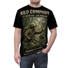 Load image into Gallery viewer, Kilo Company 4/3/3 Marines Tribute Tee — "Movement to Contact" 1st Platoon